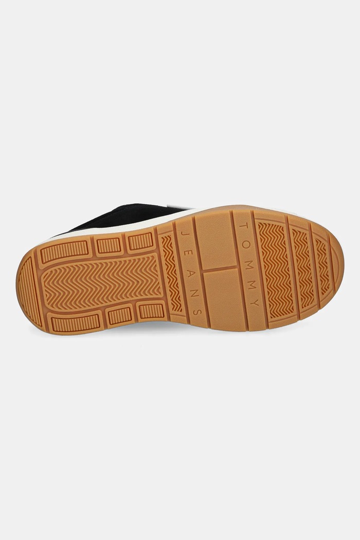 Semišové sneakers boty Tommy Jeans TJM SKATER SNEAKER EM0EM01503 černá