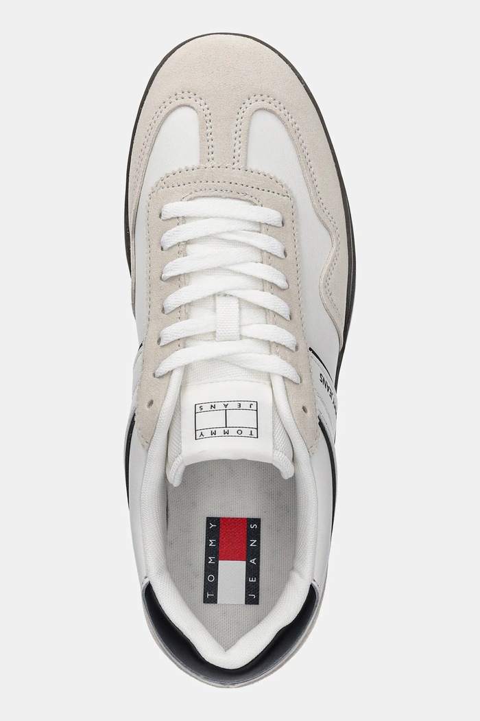 Tommy Jeans sneakers in pelle THE GREENWICH LEATHER bianco EM0EM01524