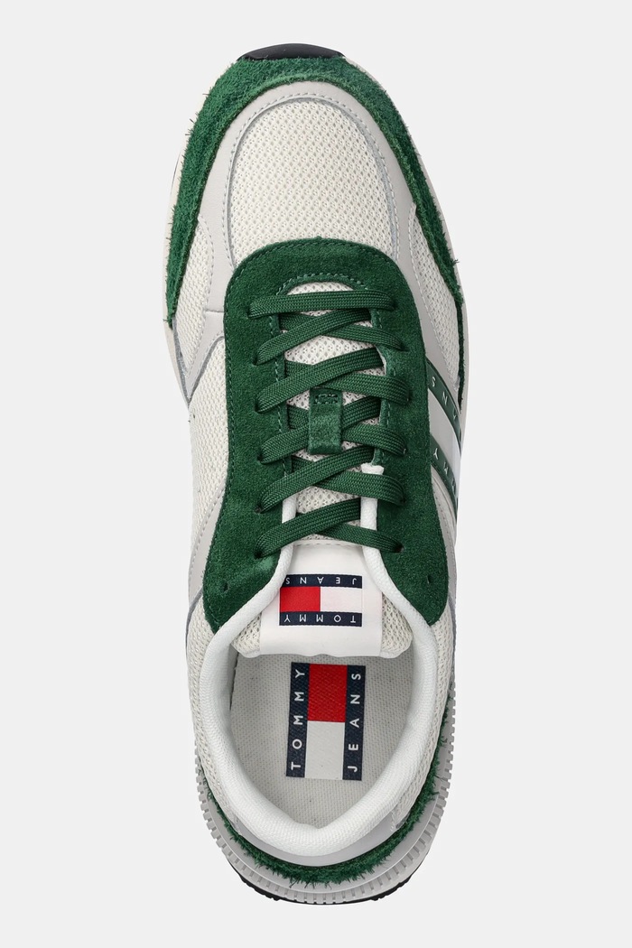 Tenisice Tommy Jeans TJM TECHNICAL RUNNER ESS zelena EM0EM01537