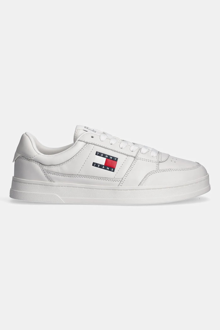 Kožne tenisice Tommy Jeans TJM THE GREENWICH NEW ESS EM0EM01574 bijela SS25