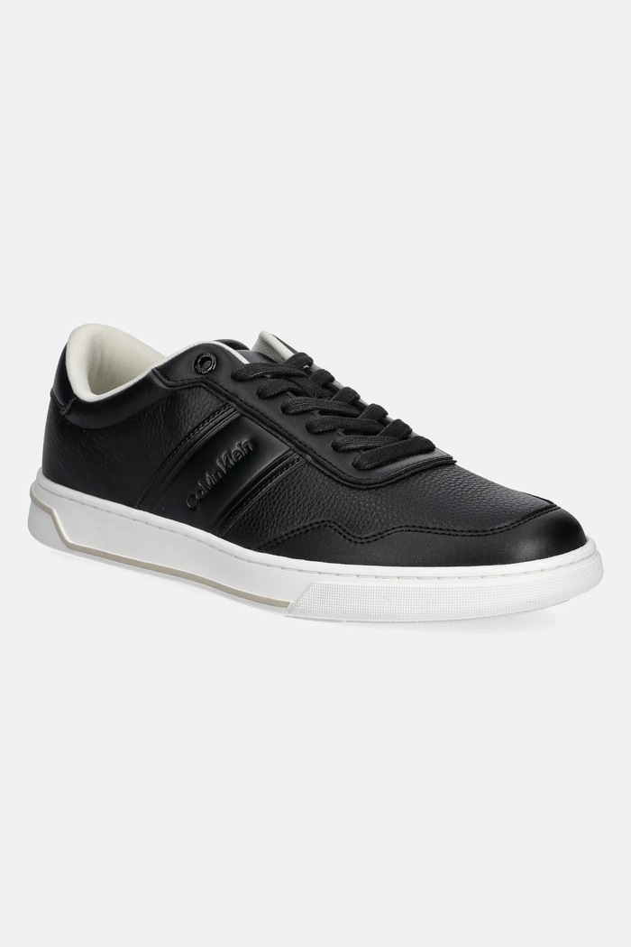 Calvin Klein sneakersy LOW TOP LACE UP LOGO syntetyczny czarny HM0HM01653