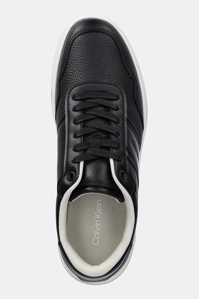 Calvin Klein sneakersy LOW TOP LACE UP LOGO czarny HM0HM01653