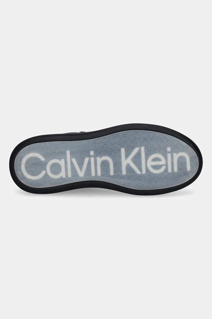 Sneakers Calvin Klein LOW TOP LACE UP WOVEN HM0HM01659 μαύρο