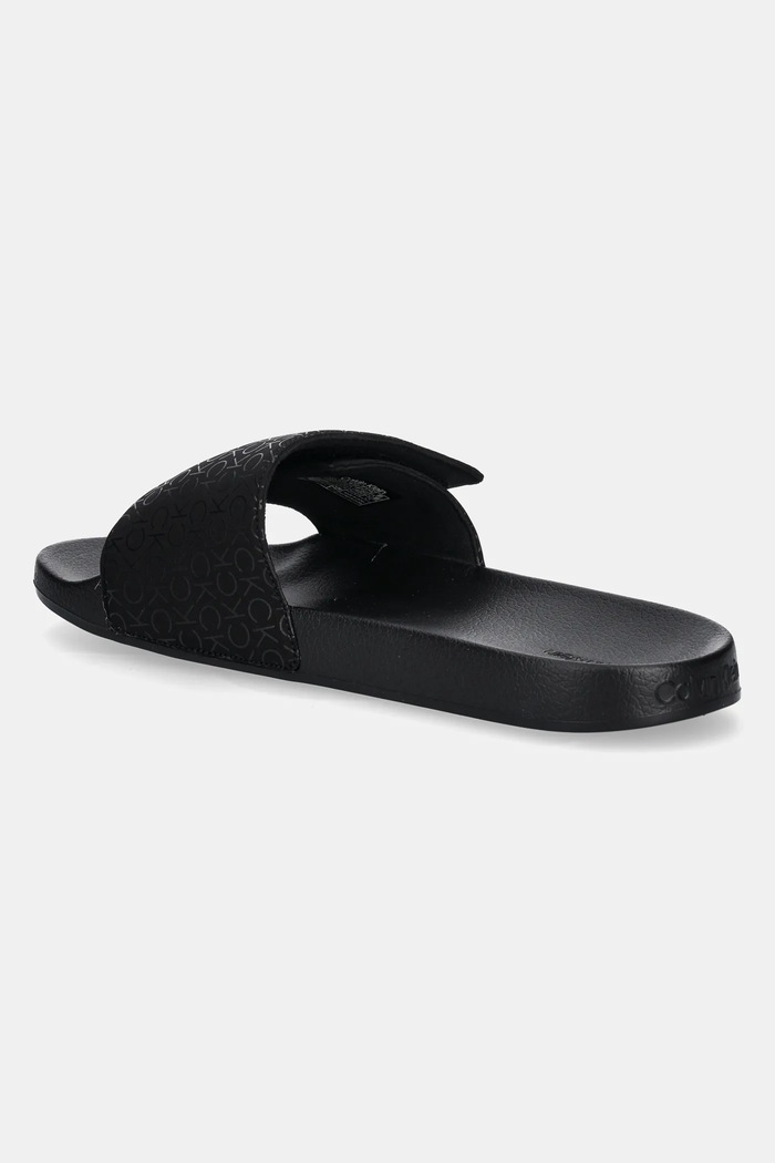 Boty Pantofle Calvin Klein POOL SLIDE MONO HM0HM01671 černá