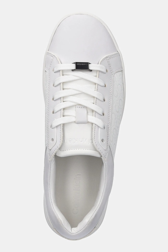 Sneakers Calvin Klein LOW TOP LACE UP NB MONO Calvin Klein HM0HM01768 λευκό