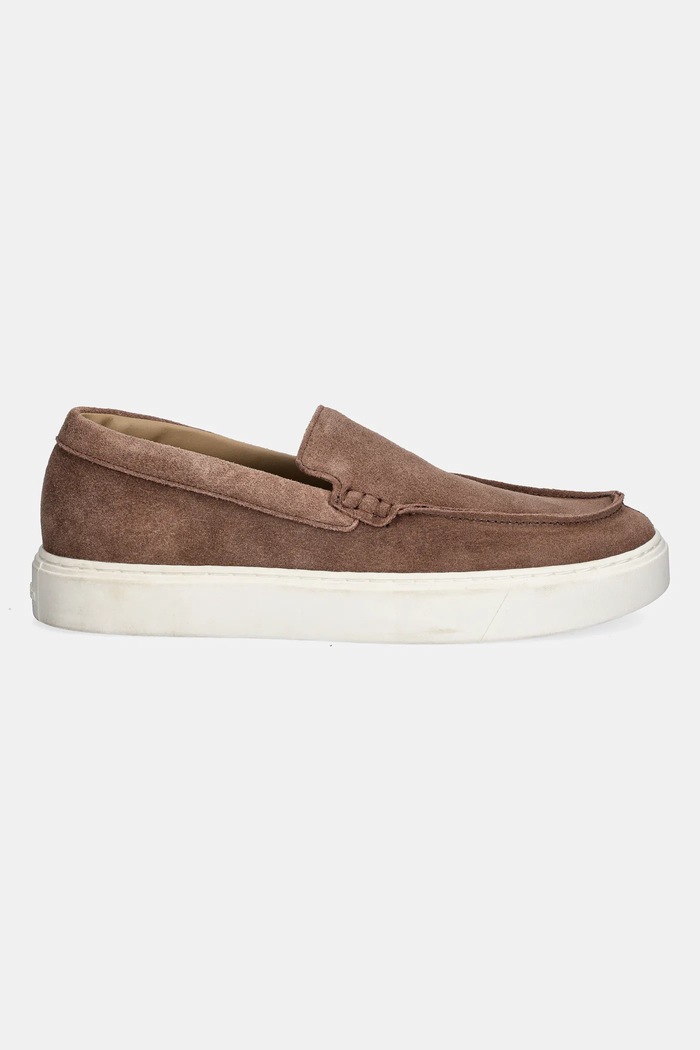 Mokasini iz semiša Calvin Klein MOCCASIN SUEDE HM0HM01794 rjava SS25
