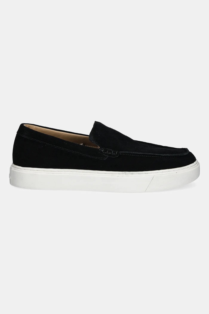Calvin Klein mokasyny zamszowe MOCCASIN SUEDE HM0HM01794 czarny SS25