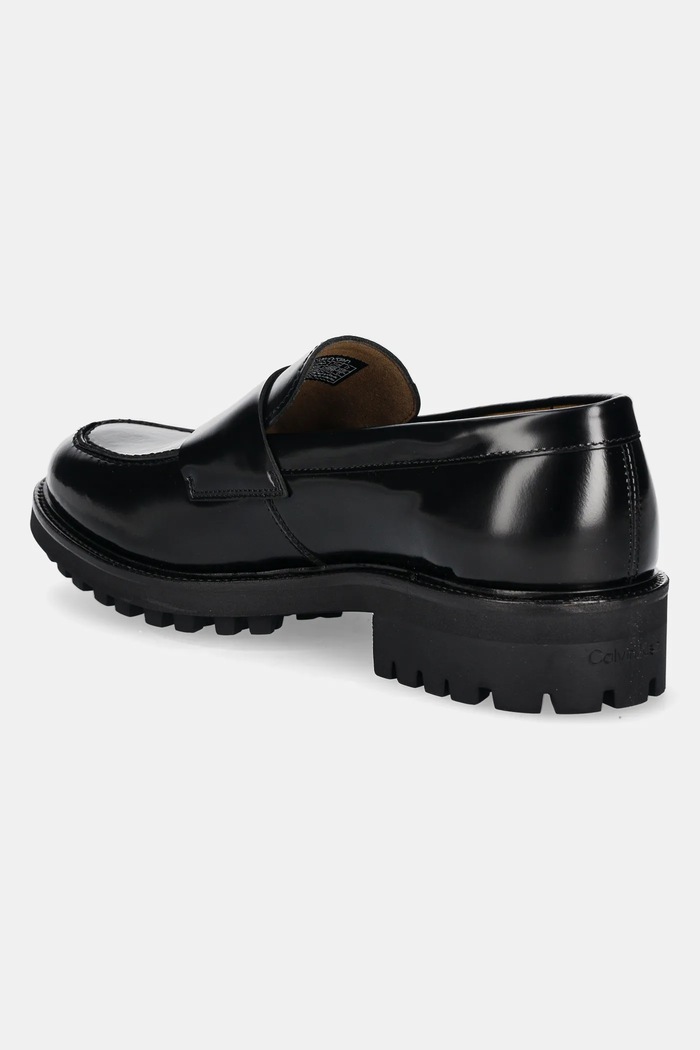 Obuv Kožené mokasíny Calvin Klein MOCCASIN W/ BAND HM0HM01833 čierna
