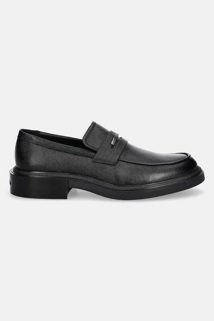 Kožené mokasíny Calvin Klein MOCCASIN CDR HM0HM01774 čierna SS25
