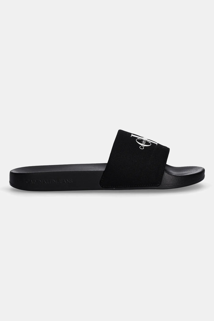 Pantofle Calvin Klein Jeans SLIDE MONOGRAM YM0YM01271 černá SS25