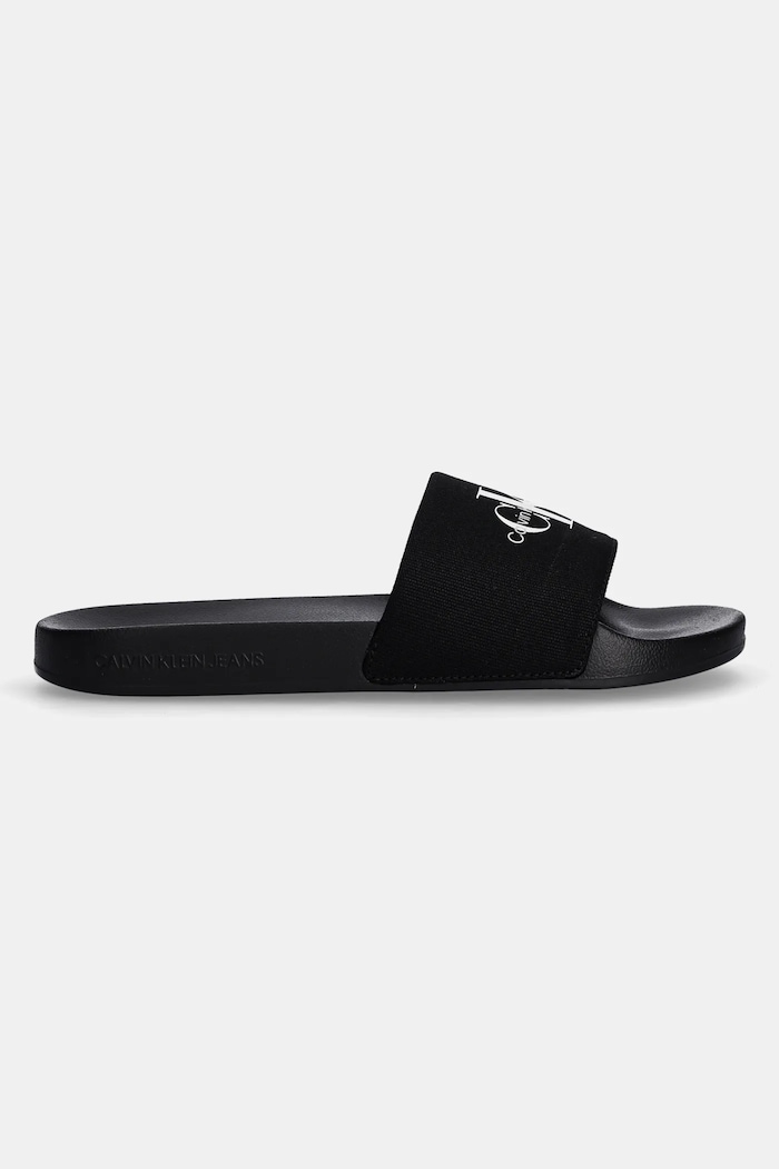 Pantofle Calvin Klein Jeans SLIDE MONOGRAM YM0YM01271 černá SS25