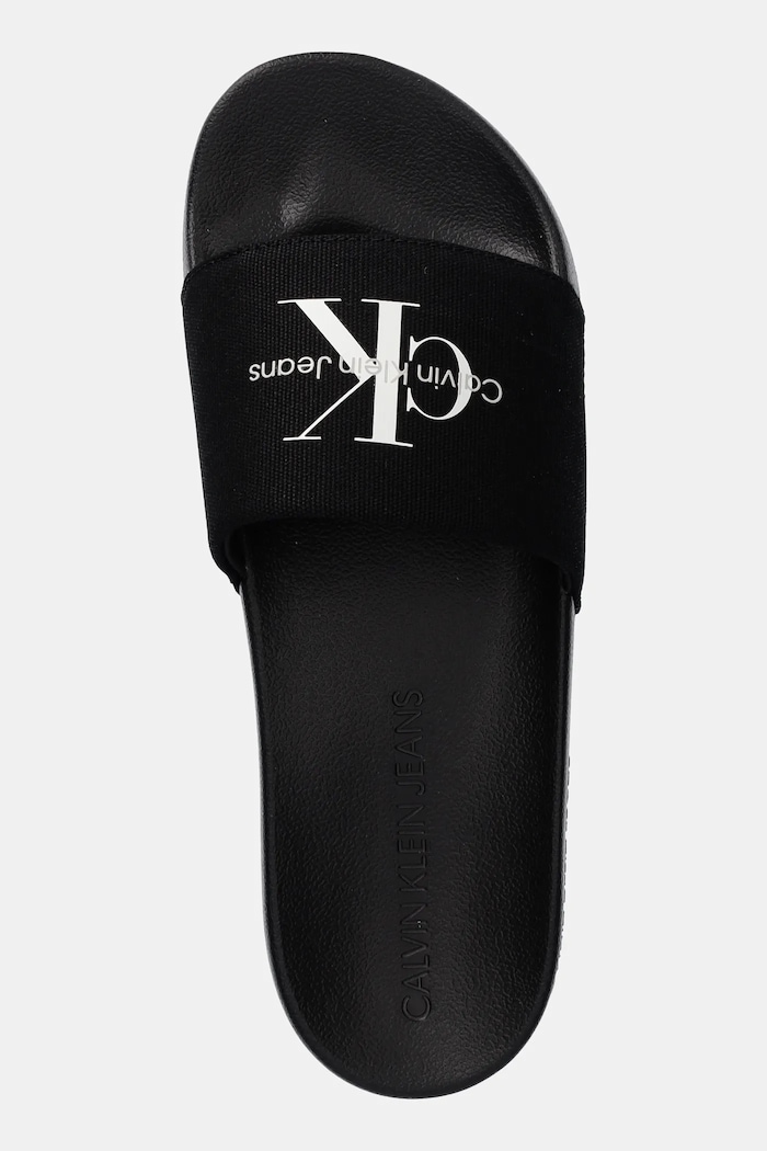 Pantofle Calvin Klein Jeans SLIDE MONOGRAM černá YM0YM01271