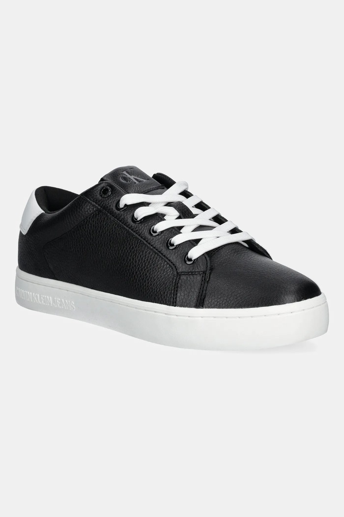 Usnjene superge Calvin Klein Jeans CLASSIC CUPSOLE LOW OHB Nizka črna YM0YM01164