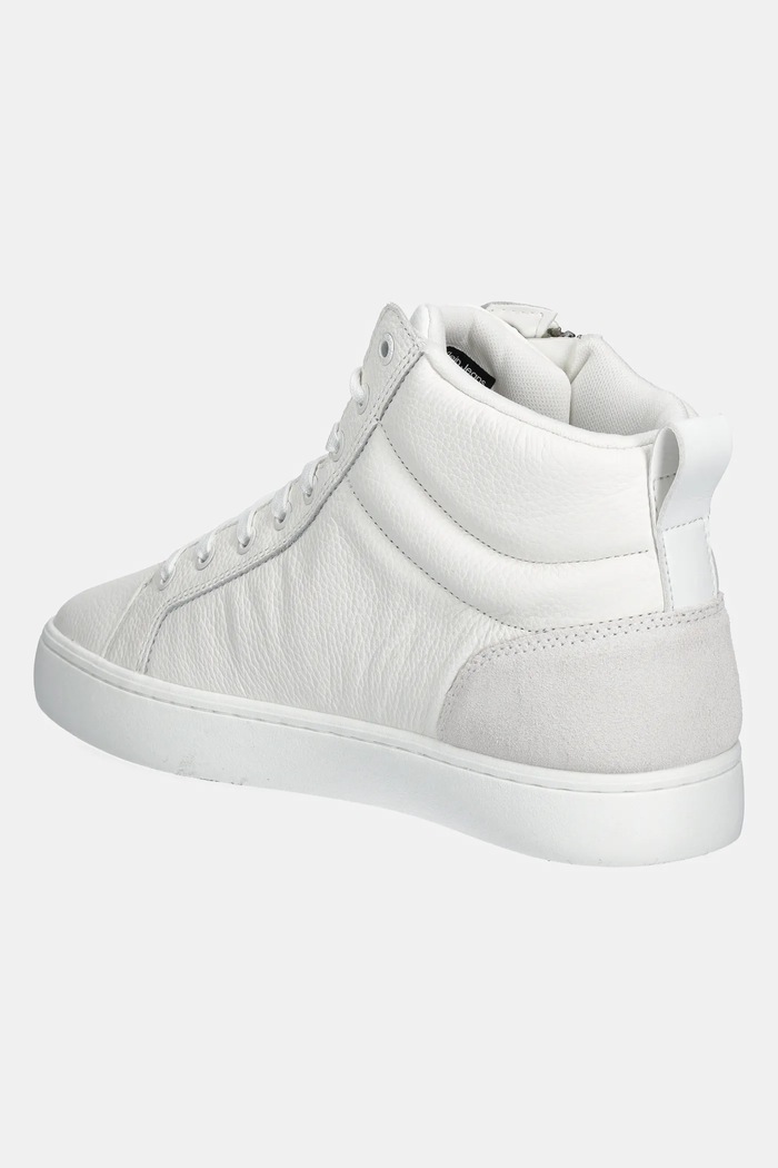 Obuwie Calvin Klein Jeans sneakersy skórzane CLASSIC CUPSOLE ZIP MID IN YM0YM01156 biały