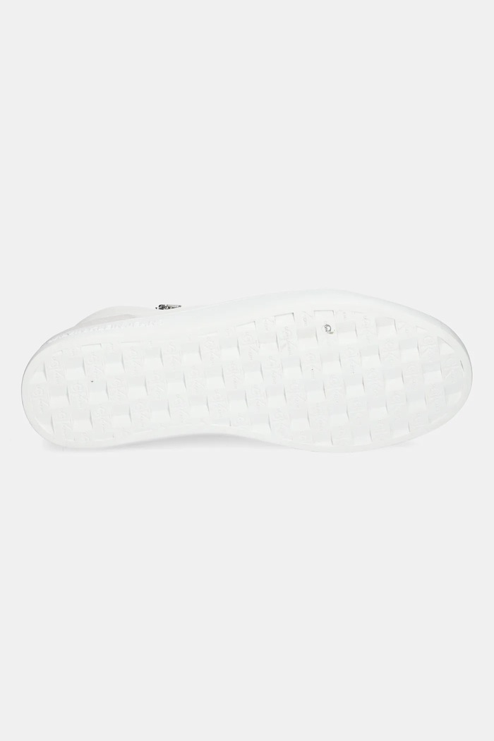 Calvin Klein Jeans sneakersy skórzane CLASSIC CUPSOLE ZIP MID IN YM0YM01156 biały