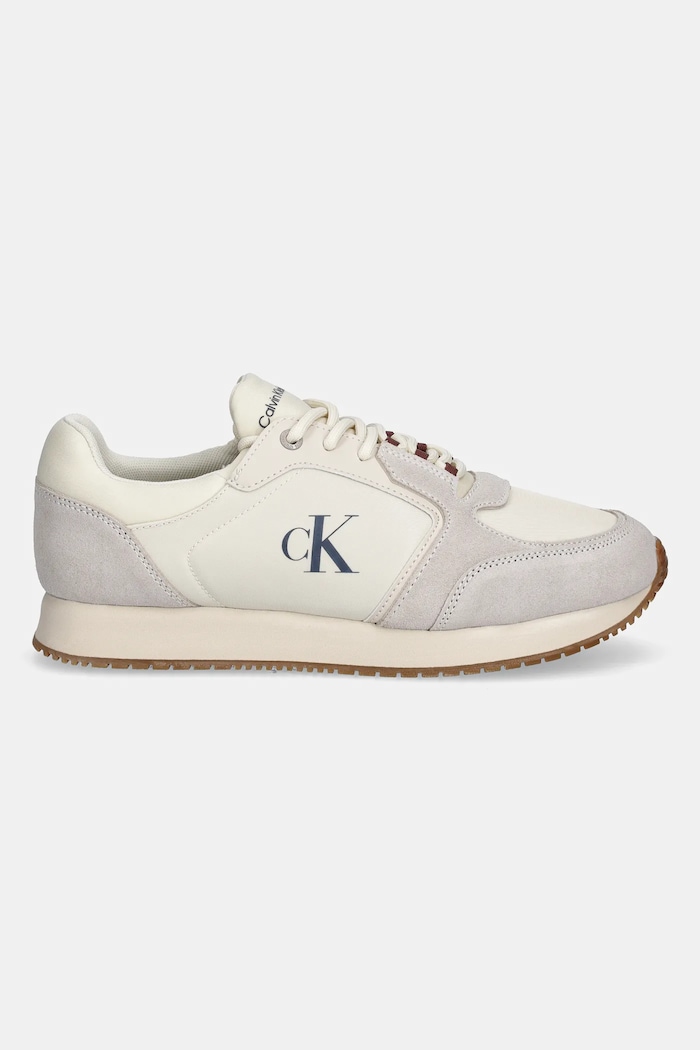 Sneakers boty Calvin Klein Jeans RETRO SOCK RUNNER MG WMM YM0YM01152 béžová SS25