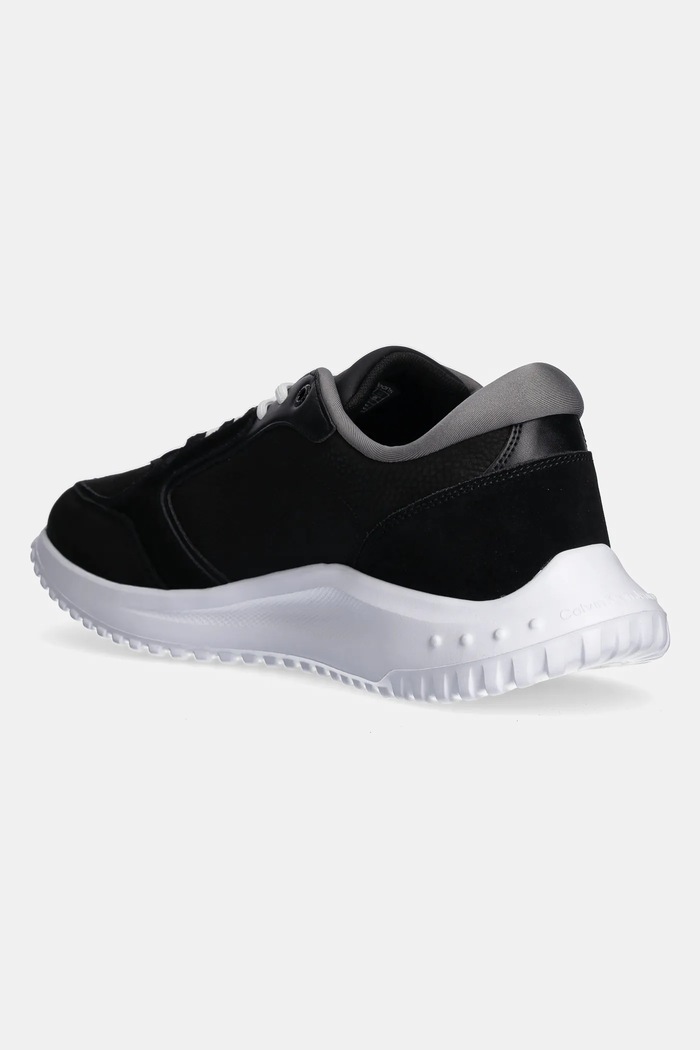 Obuwie Calvin Klein Jeans sneakersy skórzane EVA RUNNER LOW MG WMM YM0YM01145 czarny