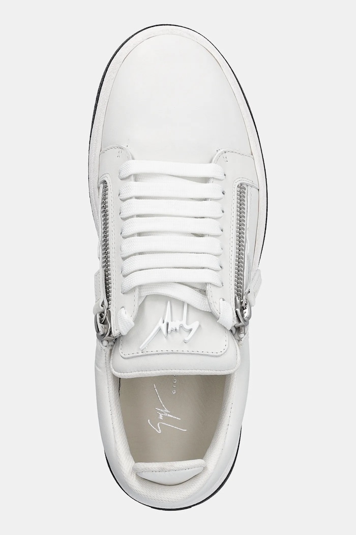 Kožené tenisky Giuseppe Zanotti GZ biela RM30035.002