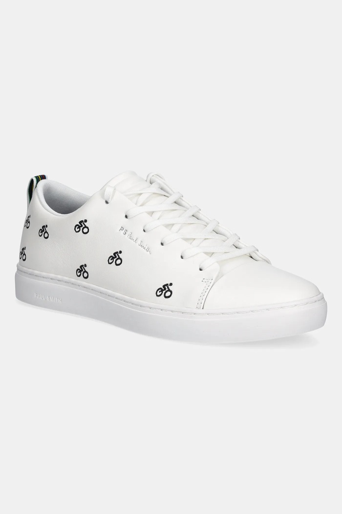 Usnjene superge PS Paul Smith Lee Nizka bela M2S.LEE46.PLEA