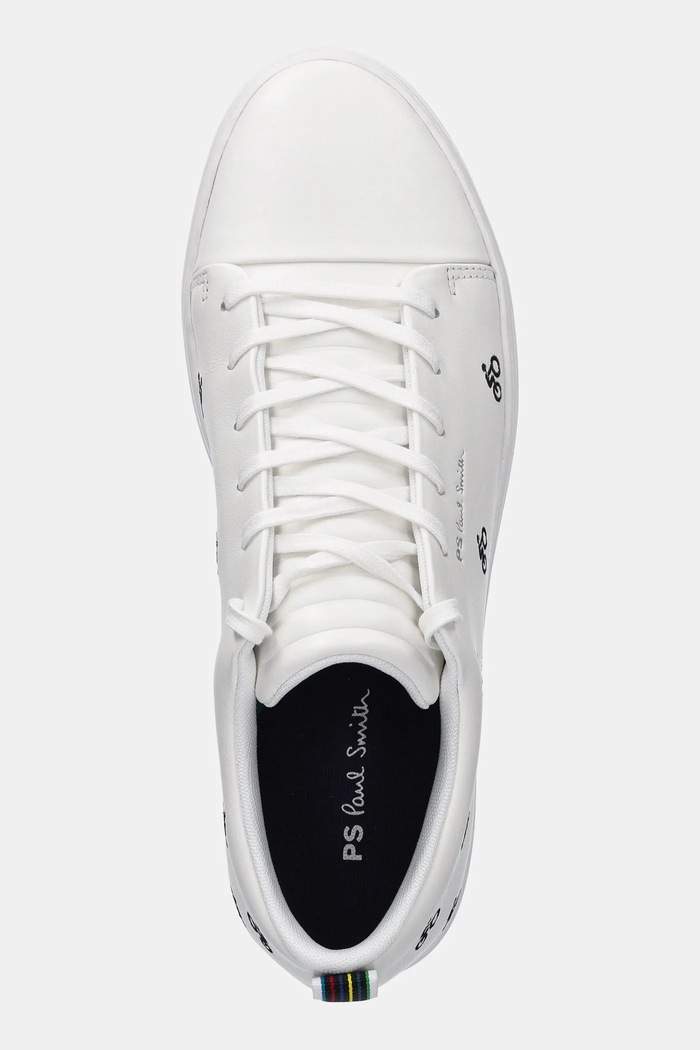 Usnjene superge PS Paul Smith Lee bela M2S.LEE46.PLEA
