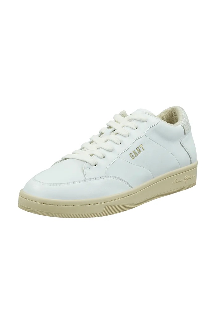 Δερμάτινα sneakers Gant Prepus 30631901.G29 λευκό SS25