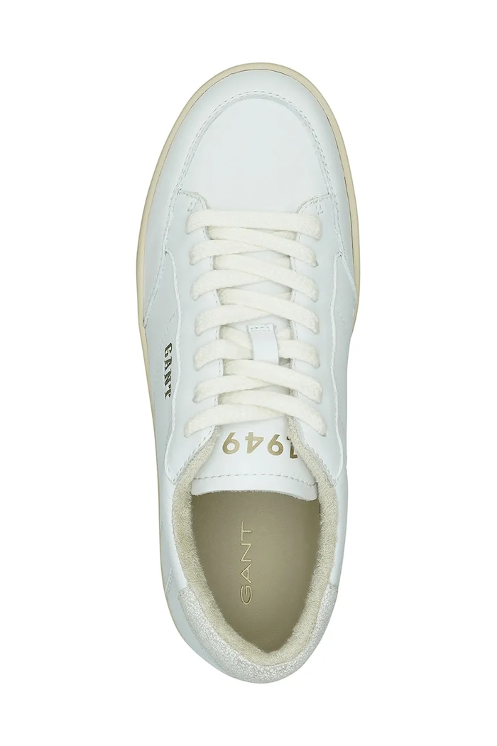 Δερμάτινα sneakers Gant Prepus 30631901.G29 λευκό