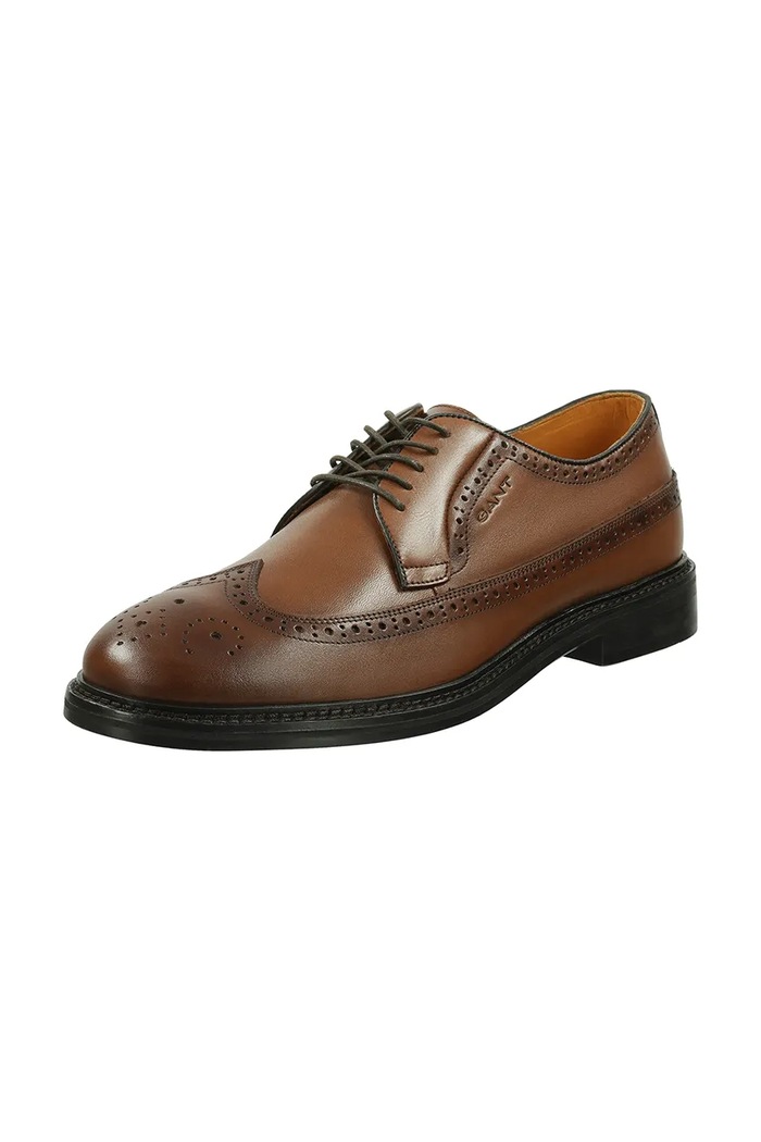 Kožené polobotky Gant Bidford 30631925.G45 hnědá SS25