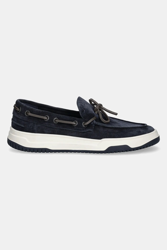 Μοκασίνια σουέτ Paul&Shark 25418013.13 σκούρο μπλε SS25