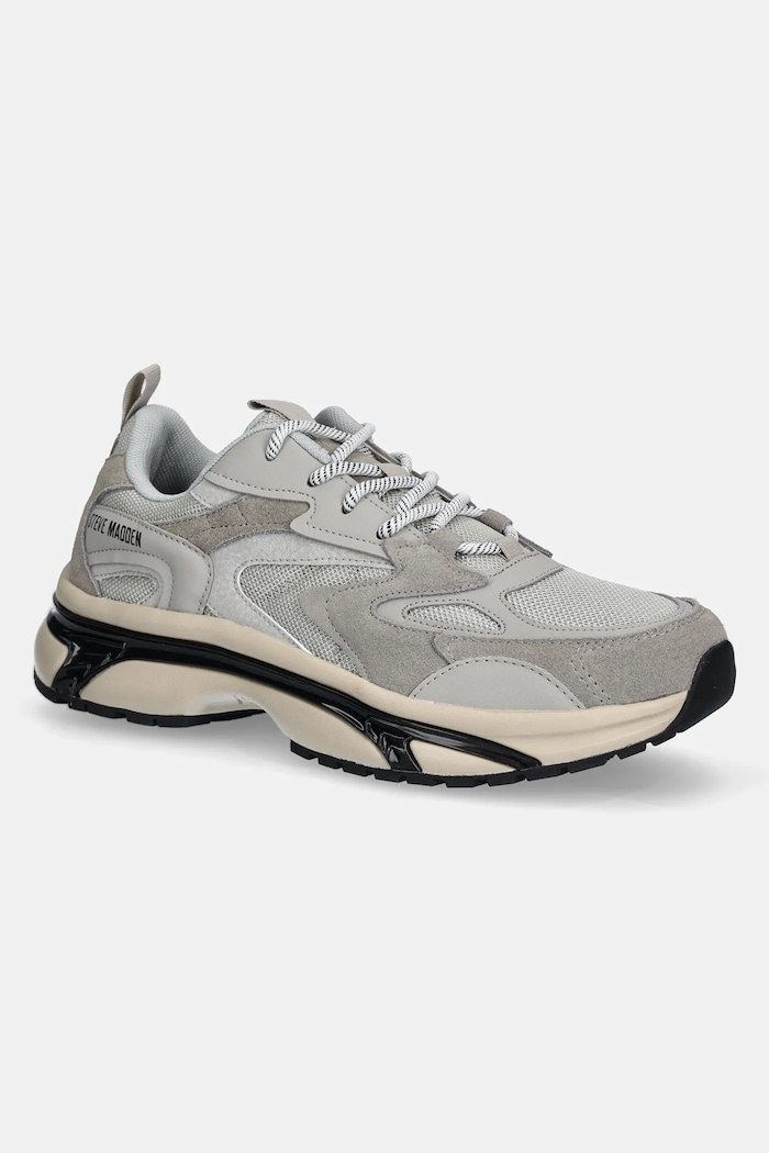 Superge Steve Madden Taeburn Imitacija zrnatega usnja siva SM12000804.674