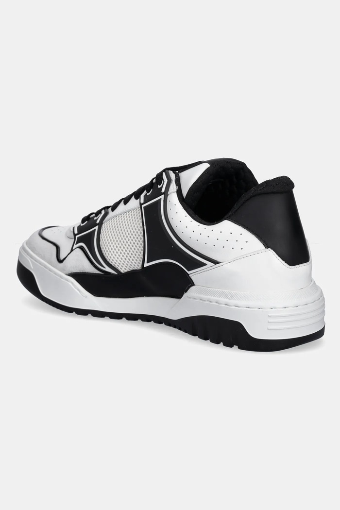 Obuća Kožne tenisice Philipp Plein Lo-Top Hexagon MSC4017.PLE010N.0102 bijela