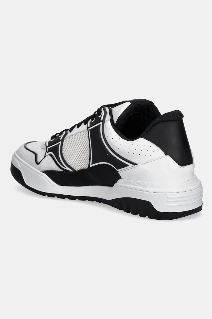 Obuća Kožne tenisice Philipp Plein Lo-Top Hexagon MSC4017.PLE010N.0102 bijela