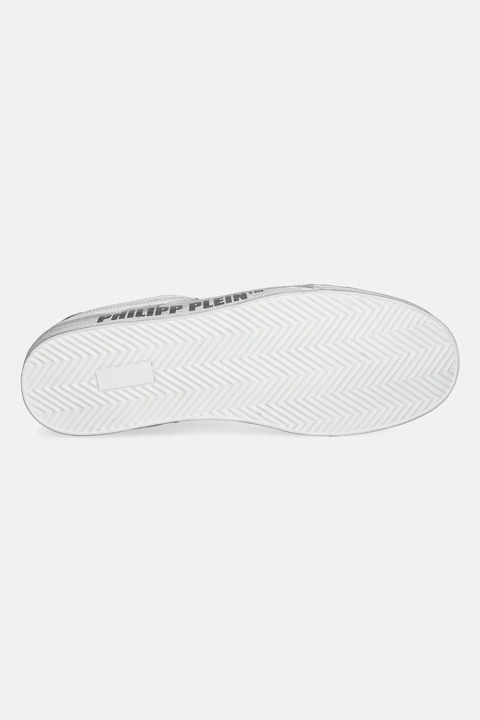 Philipp Plein sneakers din piele Lo-Top Retrokickz TM USC0634.PLE005N.0114 alb