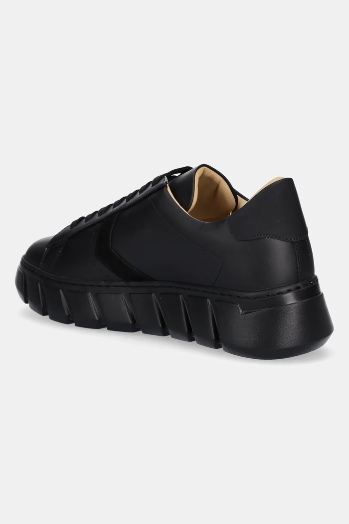 Încălțăminte Philipp Plein sneakers din piele Nappa Lo-Top Hexagon USC0698.PLE075N.0202 negru