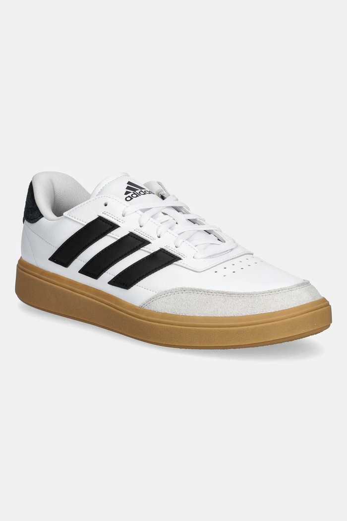 adidas sneakersy Courtblock imitacja skóry licowej biały JS4116