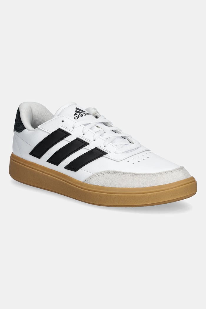 adidas sneakersy Courtblock imitacja skóry licowej biały JS4116
