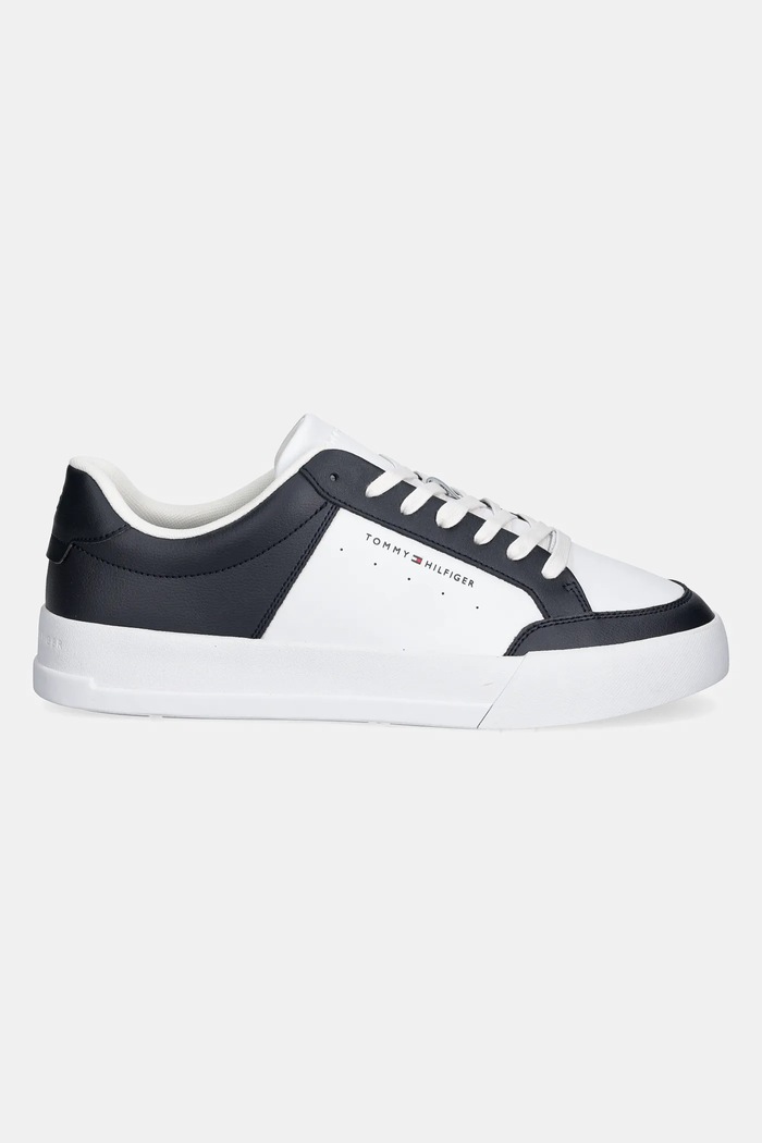Tommy Hilfiger sneakers TH COURT MIX LTH FM0FM05489 bleumarin SS25