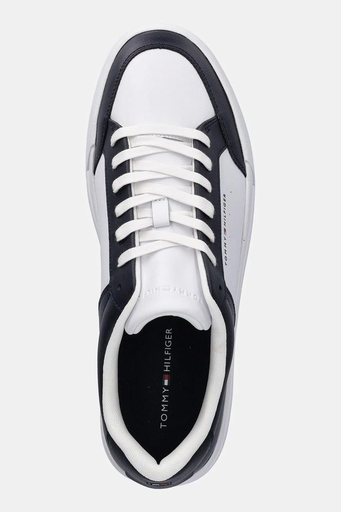 Tommy Hilfiger sneakers TH COURT MIX LTH bleumarin FM0FM05489