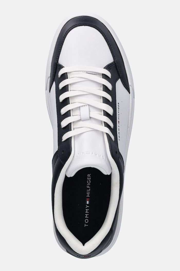 Tommy Hilfiger sneakers TH COURT MIX LTH bleumarin FM0FM05489