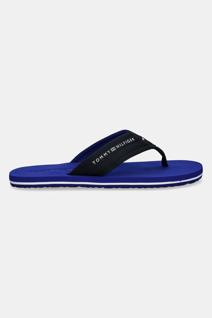 Tommy Hilfiger japonki HILFIGER NYC BEACH SANDAL FM0FM05437 granatowy SS25
