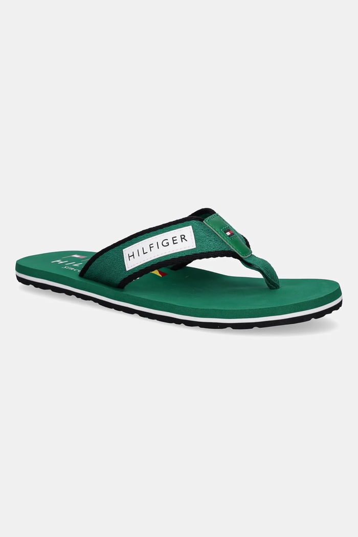 Σαγιονάρες Tommy Hilfiger PATCH HILFIGER BEACH SANDAL πράσινο FM0FM05435