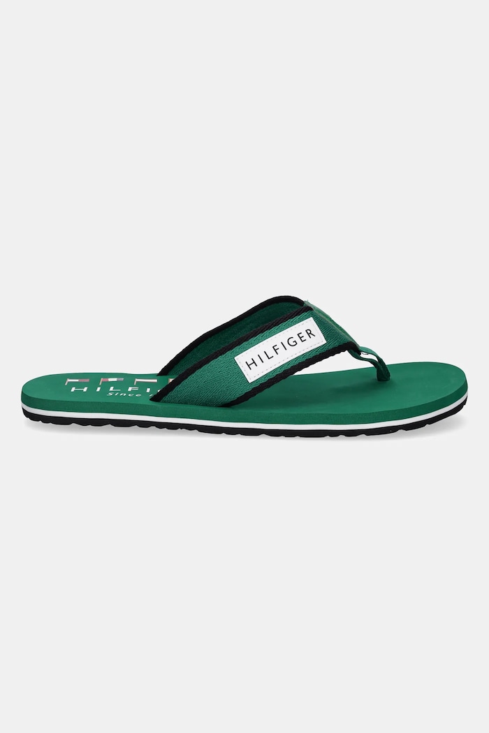 Σαγιονάρες Tommy Hilfiger PATCH HILFIGER BEACH SANDAL FM0FM05435 πράσινο SS25