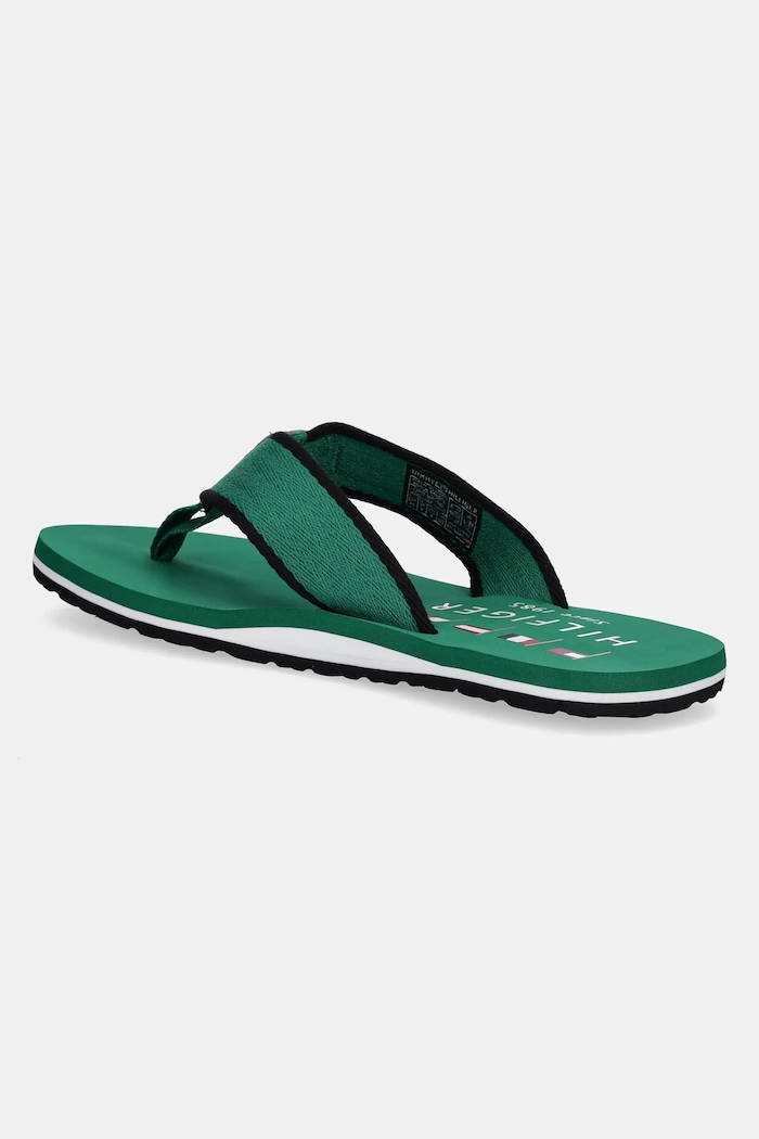 Παπούτσια Σαγιονάρες Tommy Hilfiger PATCH HILFIGER BEACH SANDAL FM0FM05435 πράσινο