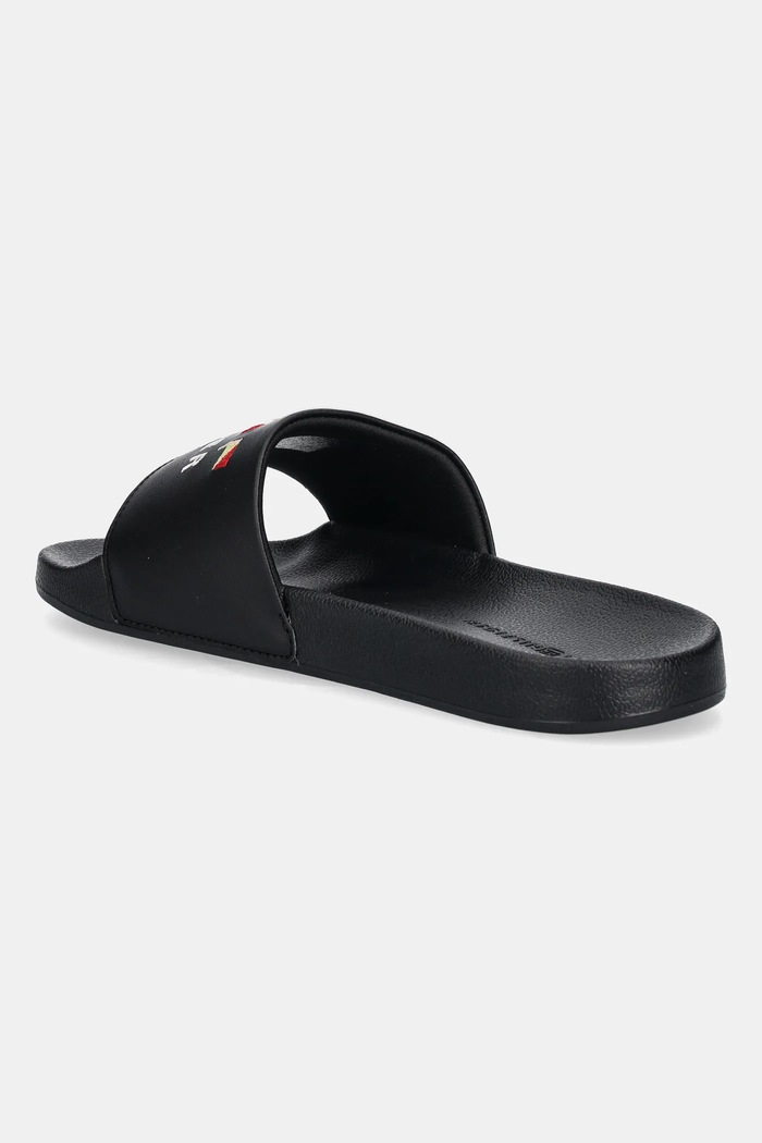 Obutev Natikači Tommy Hilfiger HILFIGER FLAGS POOL SLIDE FM0FM05431 črna