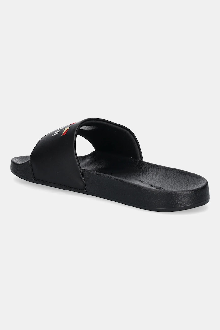 Obutev Natikači Tommy Hilfiger HILFIGER FLAGS POOL SLIDE FM0FM05431 črna