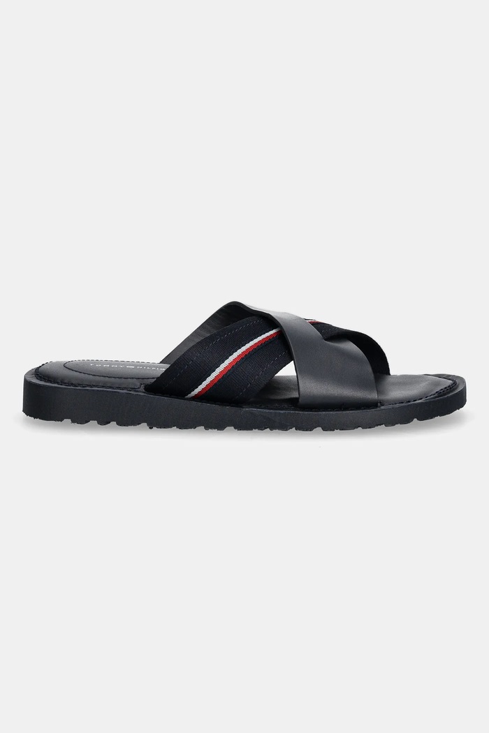 Pantofle Tommy Hilfiger CORE HILFIGER LH CRISS C SANDAL FM0FM05415 námořnická modř SS25