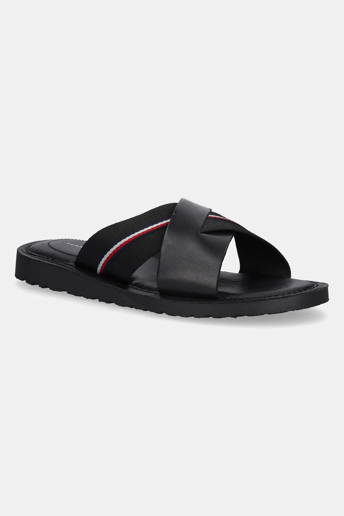 Tommy Hilfiger klapki CORE HILFIGER LH CRISS C SANDAL tekstylny czarny FM0FM05415
