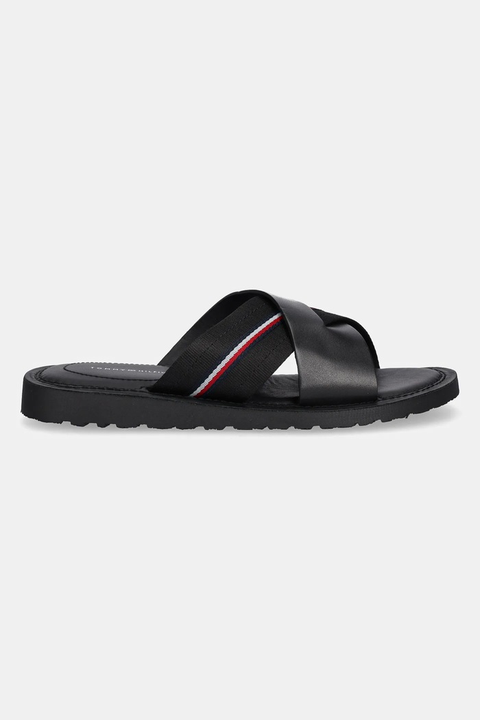 Tommy Hilfiger klapki CORE HILFIGER LH CRISS C SANDAL FM0FM05415 czarny SS25