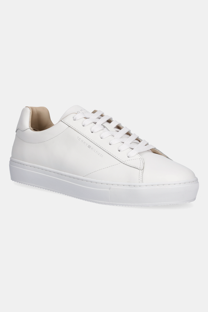 Tommy Hilfiger sneakersy skórzane PREMIUM CUPSOLE LEATHER niska biały FM0FM05412
