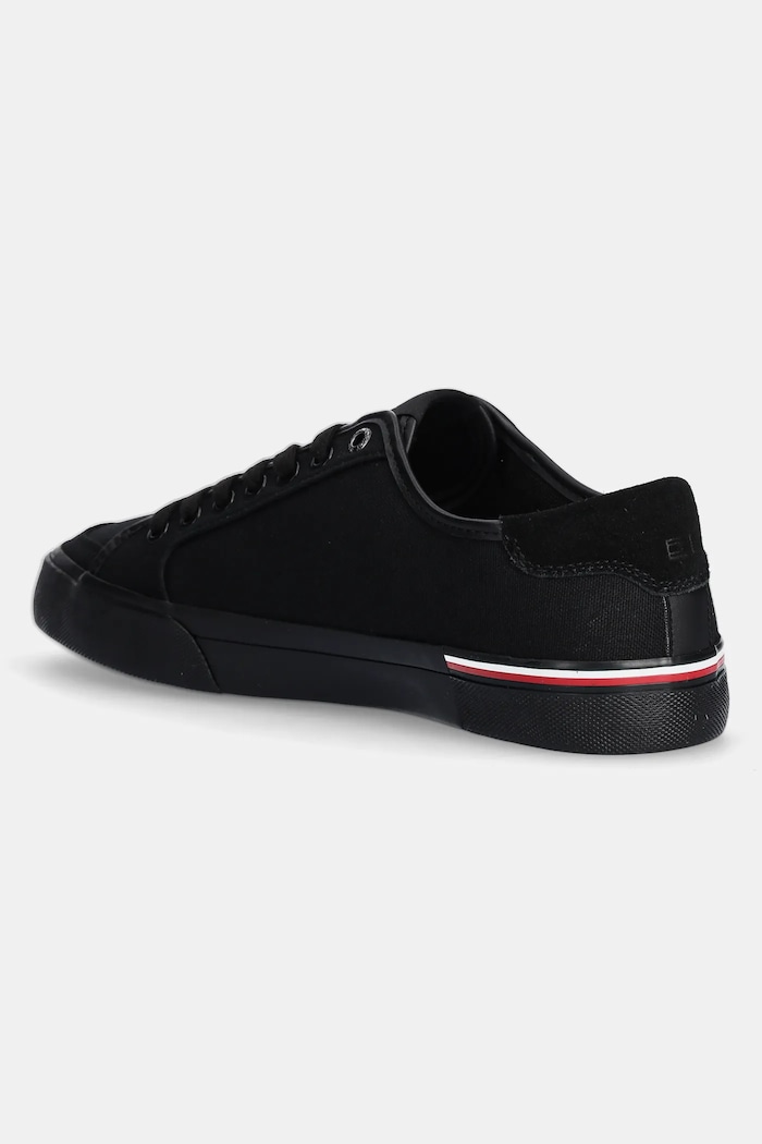 Obuwie Tommy Hilfiger sneakersy CORE CORPORATE VULC CANVAS FM0FM05398 czarny