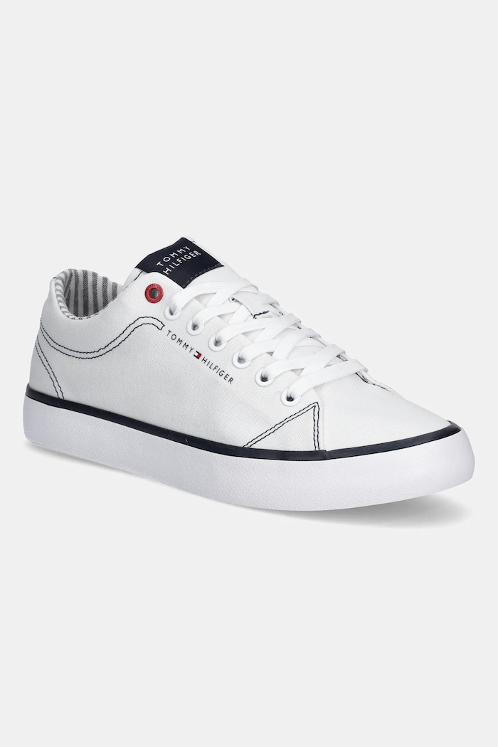 Tenisky Tommy Hilfiger TH HI VULC LOW CORE ITHACA nízky biela FM0FM05397